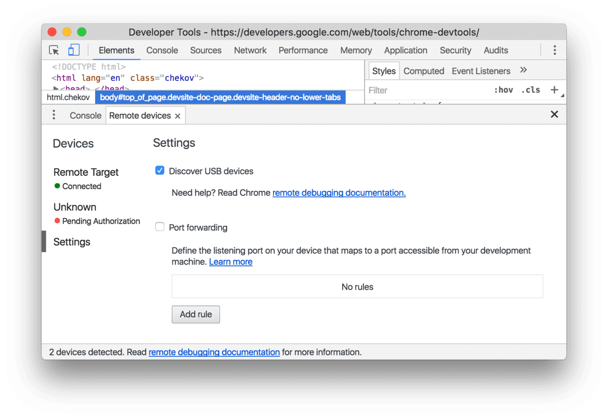 dev tools